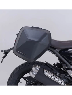 Zestaw: kufer boczny plastikowy URBAN ABS + stelaż SLC SW-Motech Triumph Scrambler 400 X (23-) [poj.: 16,5l; na lewą stronę]