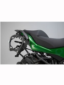 Zestaw: kufry boczne 45/45/38 + kufer centralny TRAX ADV + stelaże SW-MOTECH Honda CB 500 X (13-)/ NX500 (23-) [pojemność: 2 x 45l + 38l] czarne