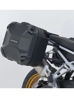 Zestaw: kufry boczne DUSC L + kufer centralny DUSC M + stelaże PRO + stelaż Adventure-Rack SW-Motech BMW R 1250 GS (18-) [poj.: 1 x 33l + 2 x 41l]