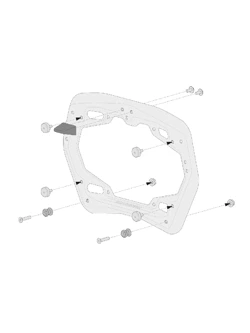 Zestaw: kufry boczne DUSC L + kufer centralny DUSC M + stelaże PRO + stelaż Adventure-Rack SW-Motech Honda CRF1000L Africa Twin (15-17) [poj.: 1 x 33l + 2 x 41l]