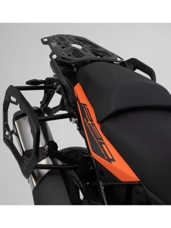 Zestaw: kufry boczne DUSC L + kufer centralny DUSC M + stelaże PRO + stelaż Adventure-Rack SW-Motech KTM Super Adventure 1290 (14-20) [poj.: 1 x 33l + 2 x 41l]