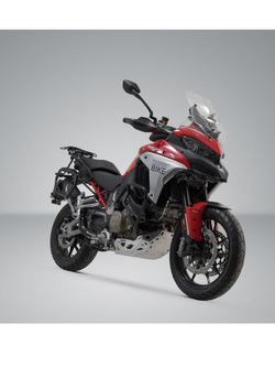 Zestaw: kufry boczne DUSC L + stelaże PRO SW-MOTECH do motocykla Ducati Multistrada V4 / S Sport / S (20-), Multistrada V4 Pikes Peak (21-) [pojemność 2 x 41l]