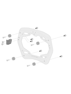 Zestaw: kufry boczne TRAX ADV + stelaże PRO 45/37 L Sw-Motech BMW F 900 GS (24-) (pojemność 37 i 45 L) czarne