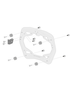 Zestaw: kufry boczne TRAX ADV + stelaże PRO SW-MOTECH 45/45L do motocykla Ducati Multistrada V4 / S / V4 Pikes Peak (20-) [pojemność 2 x 45 L] czarne