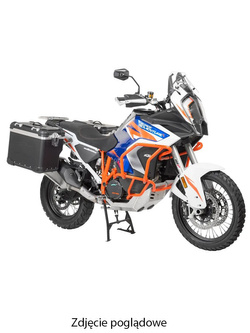 Zestaw: kufry boczne czarne "And-Black" Zega Evo X + stelaże czarne Touratech KTM Super Adventure 1290 S/R (21-) [poj.: 45+45l]