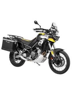 Zestaw: kufry boczne czarne "And-Black" Zega Pro + stelaże czarne Touratech Aprilia Tuareg 660 [poj.: 31+38l]