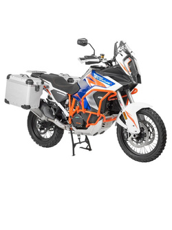 Zestaw: kufry boczne srebrne "And-S" Zega Evo X + stelaże srebne Touratech KTM Super Adventure 1290 S/R (21-) [poj.: 45+45l]