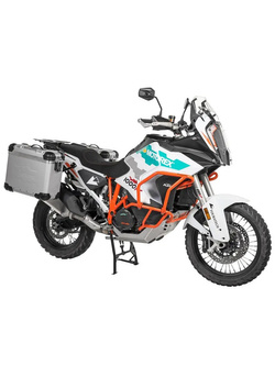 Zestaw: kufry boczne srebrne "And-S" Zega Evo + stelaże czarne Touratech KTM Super Adventure 1290 S/R (21-) [poj.: 31+38l]