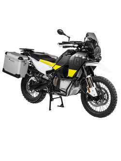 Zestaw: kufry boczne srebrne "And-S" Zega Pro + stelaże czarne Touratech Husqvarna Norden 901, KTM Adventure 890/ R/ 790/ R [poj.: 38+45l]