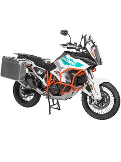 Zestaw: kufry boczne srebrne Zega Mundo + stelaże czarne Touratech KTM Super Adventure 1290 S/R (21-) [poj.: 31+38l]