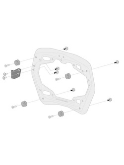 Zestaw: kufry boczne + stelaże PRO TRAX ADV 45/37 L do motocykla Voge 650DS R810C / 650 DSX (21-) czarny [pojemność 45 + 37 L]