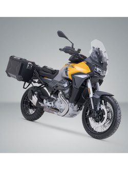 Zestaw: kufry boczne + stelaże PRO TRAX ADV SW-Motech Moto Guzzi Stelvio (23-) czarne [poj.: 2 x 37 L]