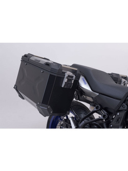 Zestaw: kufry boczne + stelaże PRO TRAX ADV SW-Motech Yamaha MT-07 Tracer (16-) [poj.: 2 x 37 L] czarne