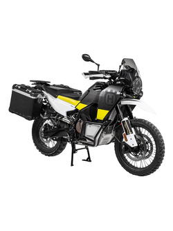 Zestaw: kufry boczne z anodowanego aluminium czarne "And-Black" Zega Evo + stelaże czarne Touratech Husqvarna Norden 901, KTM Adventure 890/ R/ 790/ R [poj.:38+45l]