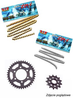 Zestaw napędowy: łańcuch D.I.D. 525 ZVM-X SUPER STREET X-Ring [116 ogniw] oraz zębatki SUNSTAR do Suzuki GSX-R 750 [14-16]