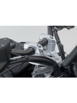 Zestaw podwyższający kierownicę SW-MOTECH BMW R 1300 GS ABS (24-)/ Adventure (24-) srebrny