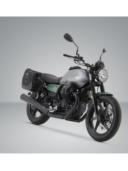 Zestaw sakw bocznych LEGEND GEAR LC2 Black Edition ze stelażami SW-MOTECH do Moto-Guzzi V7 IV Stone (20-) [pojemność: 2 x 13,5 L]