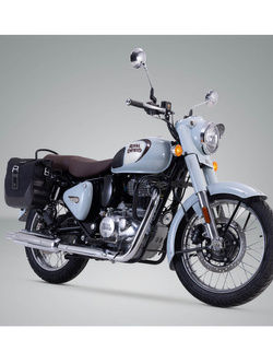 Zestaw sakw bocznych LEGEND GEAR LC2 Black Edition ze stelażami SW-MOTECH do Royal Enfield Classic 350 (22-) [pojemność: 2 x 13,5 L]