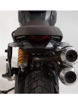 Zestaw: sakwa boczna LEGEND GEAR LC2 Black na lewą stronę + stelaż do Ducati Scrambler 1100 Pro / Sport Pro / Tribute Pro (19-)