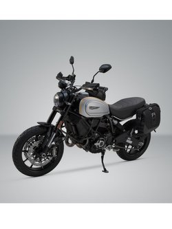 Zestaw: sakwa boczna LEGEND GEAR LC2 na lewą stronę + stelaż do Ducati Scrambler 1100 Pro / Sport Pro / Tribute Pro (19-)