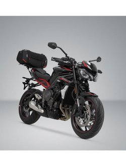 Zestaw: torba na tył Rackpack + stelaż Street-Rack SW-Motech BMW R1200 R/RS (14-18), R1250 R/RS (18-) [pojemność 32,0-42,0 l]