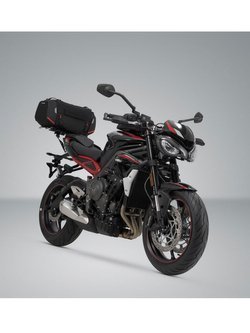 Zestaw: torba na tył Rackpack + stelaż Street-Rack SW-Motech Honda CB500F (18-), CBR500R (18-) [pojemność 32,0-42,0 l]