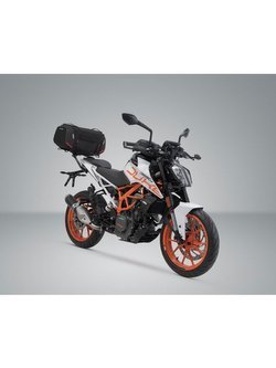 Zestaw: torba na tył Rackpack + stelaż Street-Rack SW-Motech KTM 125 / 390 Duke (17-) [pojemność 32,0-42,0 l]