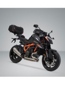 Zestaw: torba na tył Rackpack + stelaż Street-Rack SW-Motech KTM 1290 Super Duke R (19-), 1390 Super Duke R / EVO (24-) [pojemność 32,0-42,0 l]